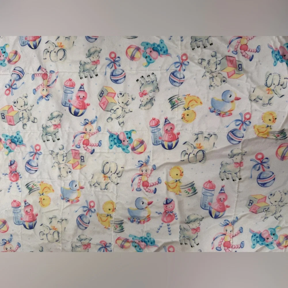 Pastel Yellow & Blue Baby Patchwork Quilt - Charming Nursery Bedding‎